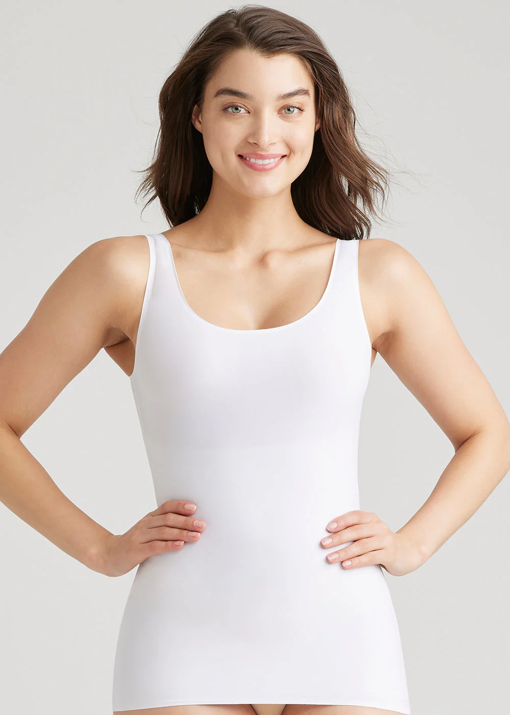 6-in-1 Shapewear Tank Top - White